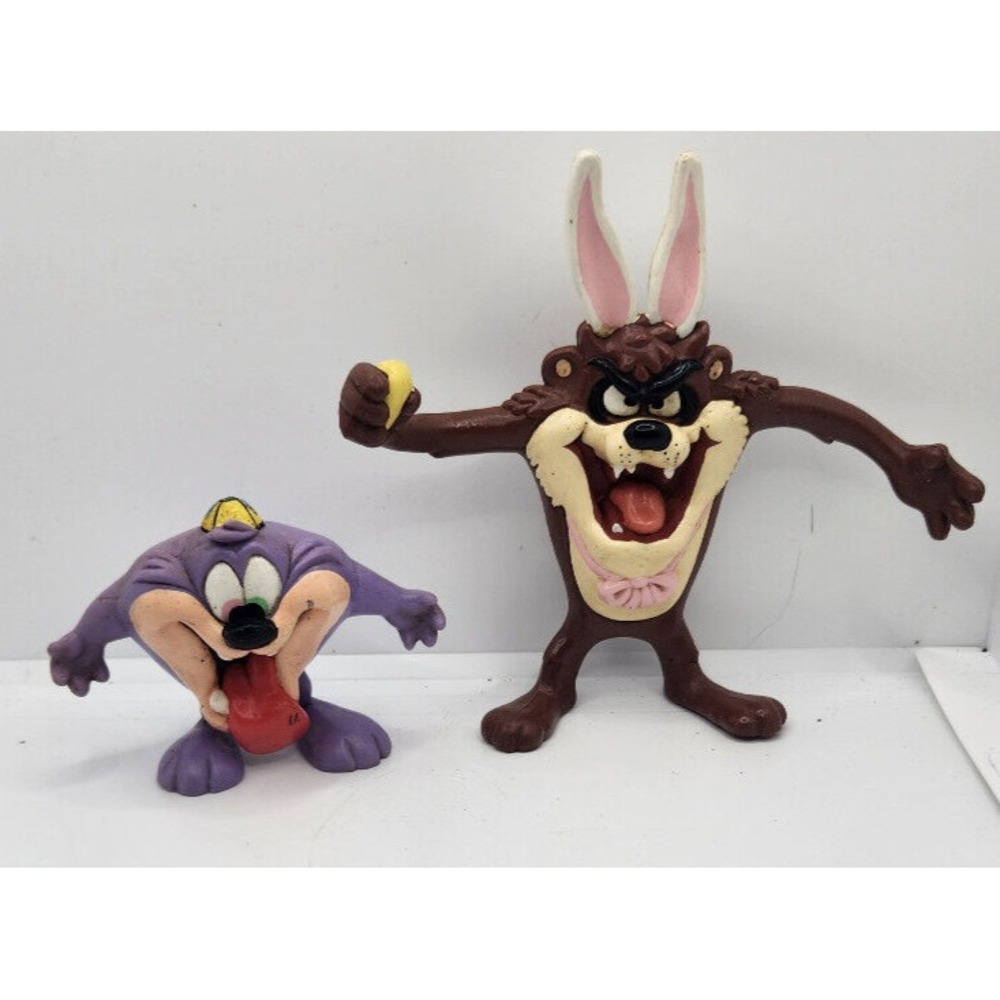 Baby Tasmanian Devil & Purple Tasmanian Devil Rubber Figures